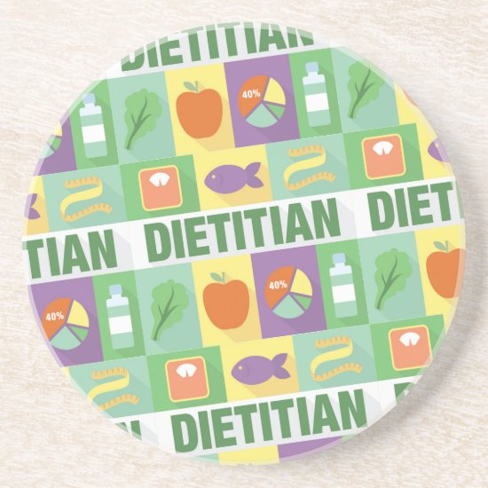 Professional Dietitian Iconic Designed Drink Coaster