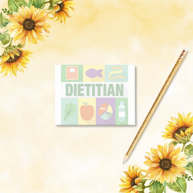 Professional Dietitian Iconic Designed Post-it Notes (Creator Uploaded)