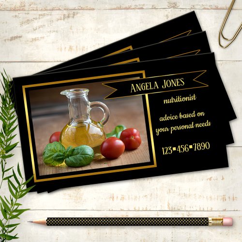 Professional Dietitian Nutritionist Business Card