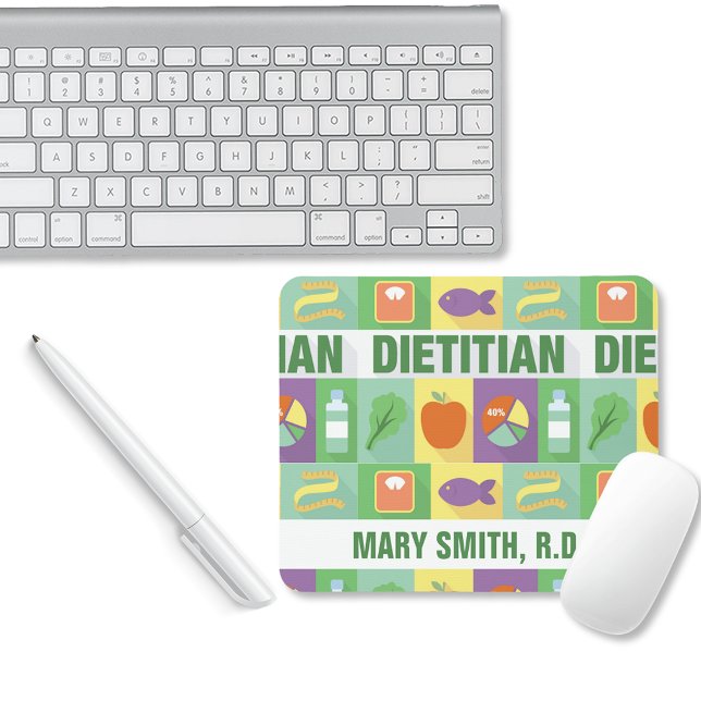 Professional Dietitian Pictogram•Custom Mouse Pad (Creator Uploaded)
