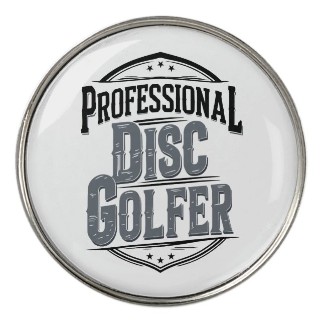 Professional Disc Golfer | Disc Golf Ball Marker (Front)