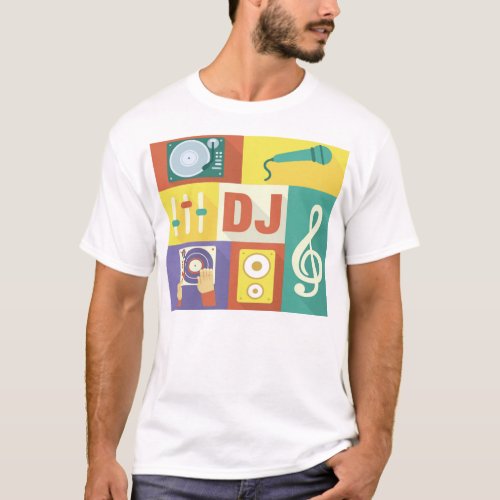 Professional Disc Jockey Iconic Designed T_Shirt