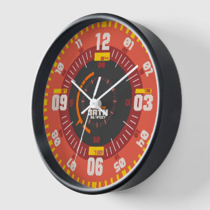 Professional Diver style scuba dive vintage orange Clock