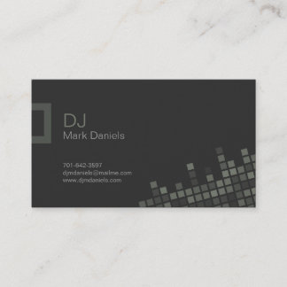 Professional DJ Business Card