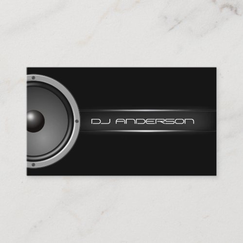 Professional DJ Business Card