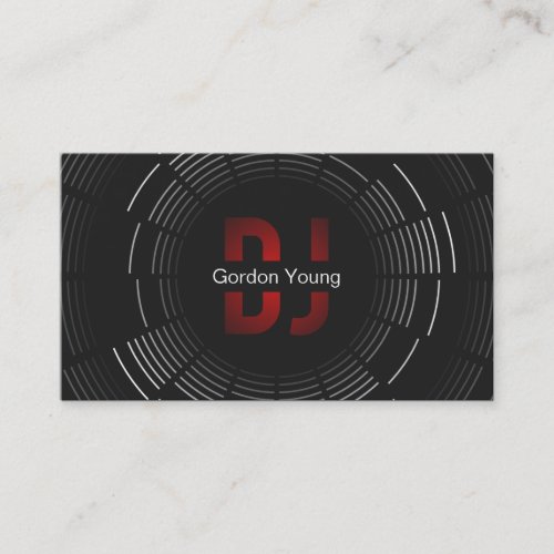 Professional DJ Business Card