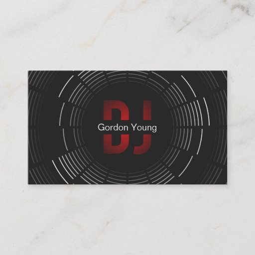 Customizable Professional DJ Business Card