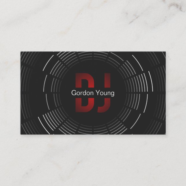 Professional DJ Business Card (Front)