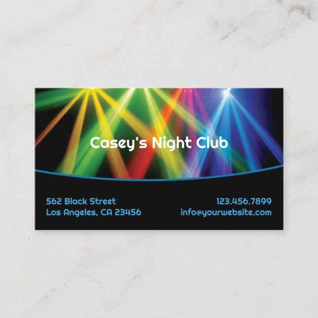 Professional DJ Business Card Template (Front)