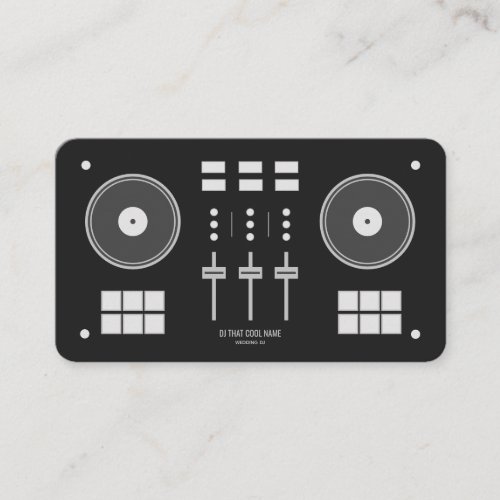 Professional DJ Controller Business Card