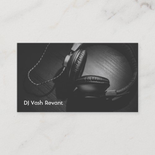 Professional DJ Headphones Business Card