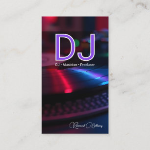 Professional DJ Turntable Business Card