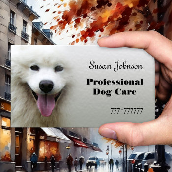 Professional Dog Care Business Card by sunnysites at Zazzle