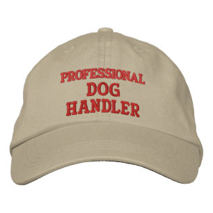 PROFESSIONAL DOG HANDLER EMBROIDERED BASEBALL HAT