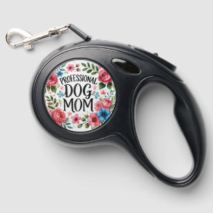 Professional dog mom retractable walking leash 