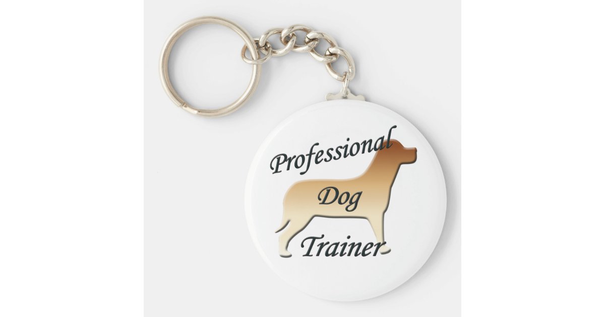 Professional Dog Trainer Keychain Zazzle