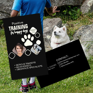 Professional Dog Trainer Services   Puppy Training Business Card