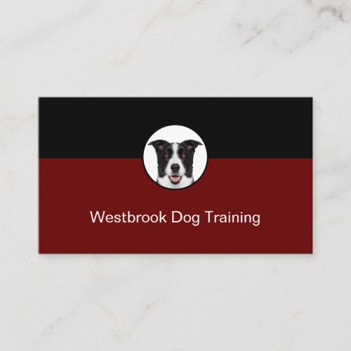 Professional Dog Training Service Modern Business Card