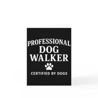 Professional Dog Walker - Certified By Dogs Gift  Card