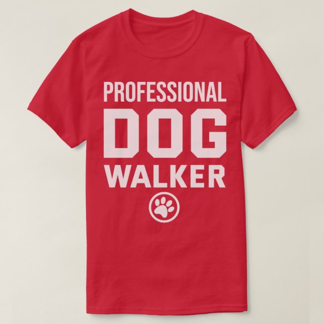 Professional Dog Walker Funny Dogs Walking  T-Shirt (Design Front)