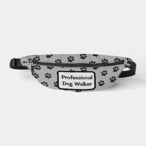 Professional Dog Walker Pet Care Puppy Paws Fanny Pack