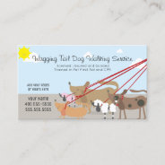 Professional Dog Walking Service Business Business Card at Zazzle
