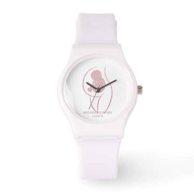 Professional Doula Mother and Baby Silhouette Watch