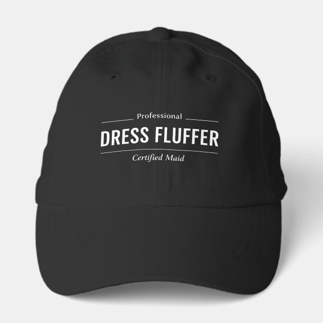 Professional Dress Fluffer Certified Maid Wedding Performance Cap (Front)