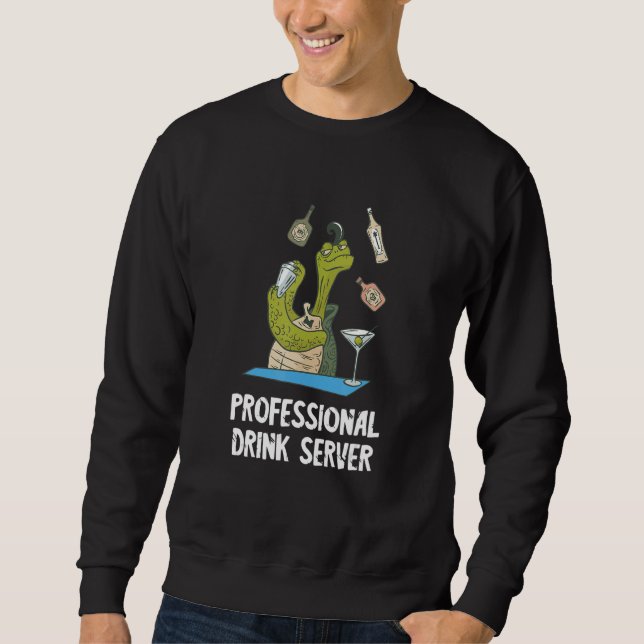 Professional Drink Server Turtle Intoxicologist Ba Sweatshirt (Front)