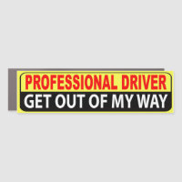 Professional Driver Car Magnet