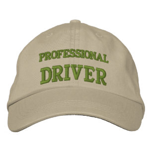 PROFESSIONAL DRIVER EMBROIDERED BASEBALL CAP