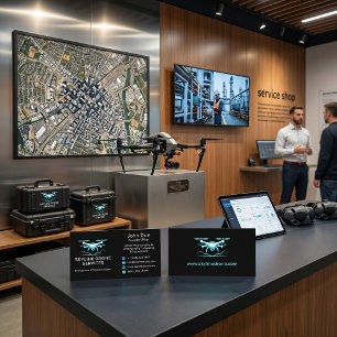 Professional Drone Services for Real Estate Business Card