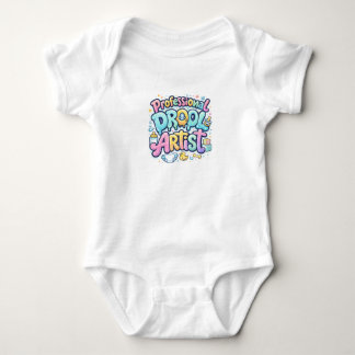 Professional drool artist funny  baby bodysuit