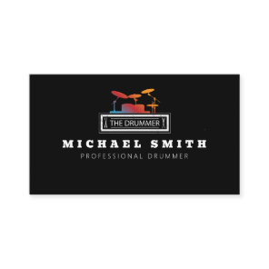 professional Drums Drummer  Business Card