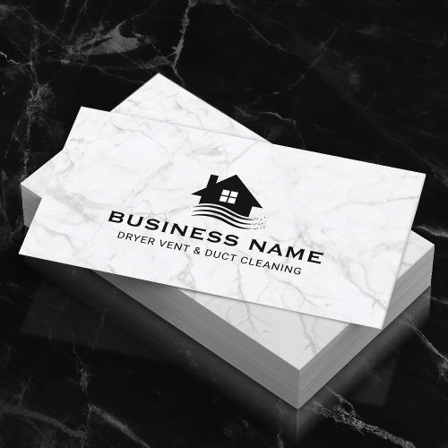 Professional Dryer Vent  Duct Cleaning Marble Business Card