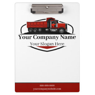 Professional Dump Truck Hauling Company  Clipboard