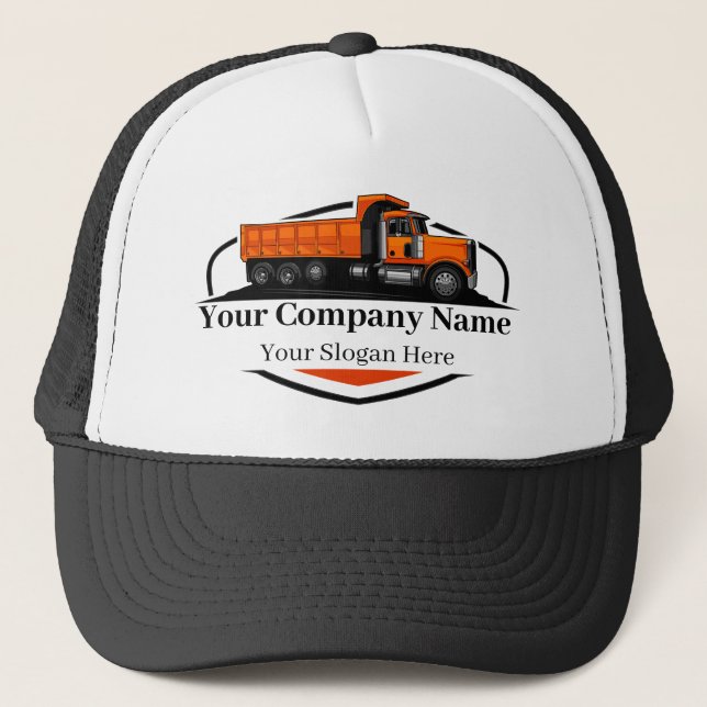 Professional Dump Truck Hauling Company  Trucker Hat (Front)