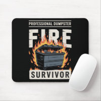 Professional Dumpster Fire Survivor Funny Work 