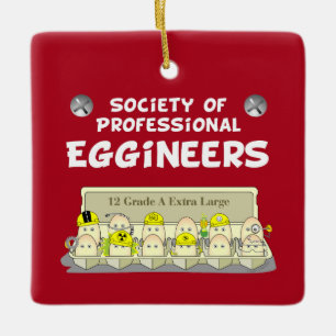 Professional Eggineers Ceramic Ornament