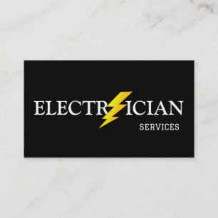 Professional Electrical Contractor - Electrician Business Card