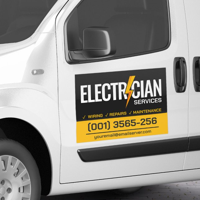 Professional Electrical Contractor - Electrician Car Magnet (Creator Uploaded)