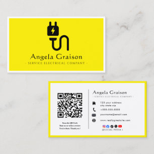 Professional Electrician Business Card