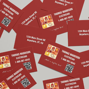 Professional Electrician Iconic Business Business Card