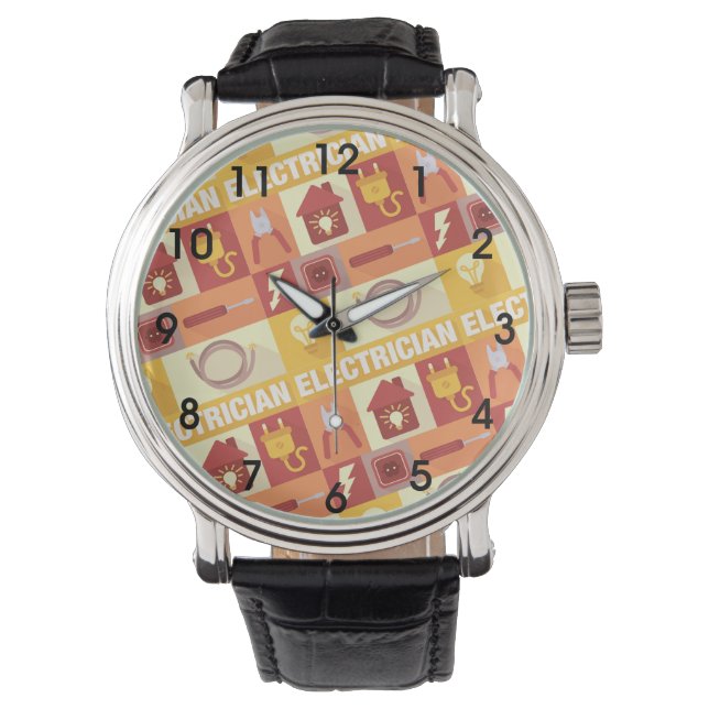 Professional Electrician Iconic Pattern Watch (Front)