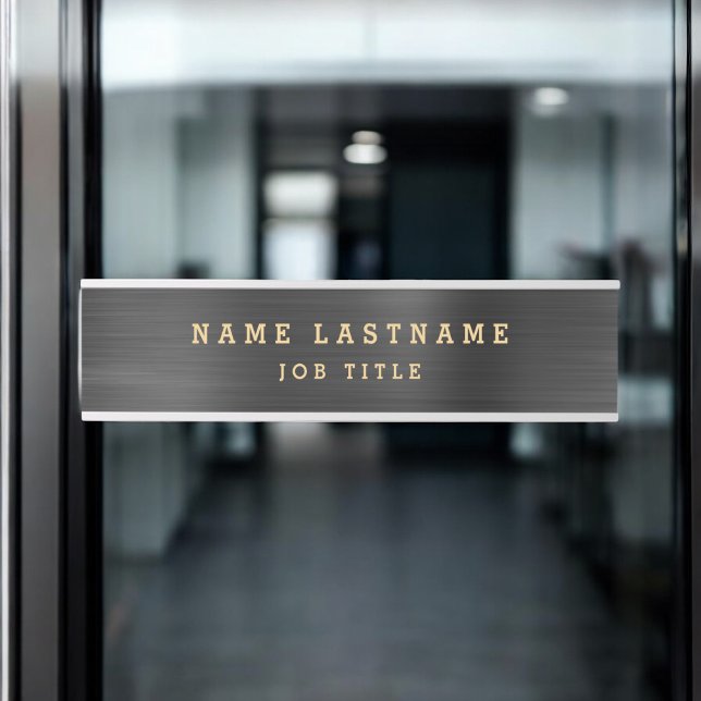 Professional Elegant Black Gold Classy Door Sign (Creator Uploaded)