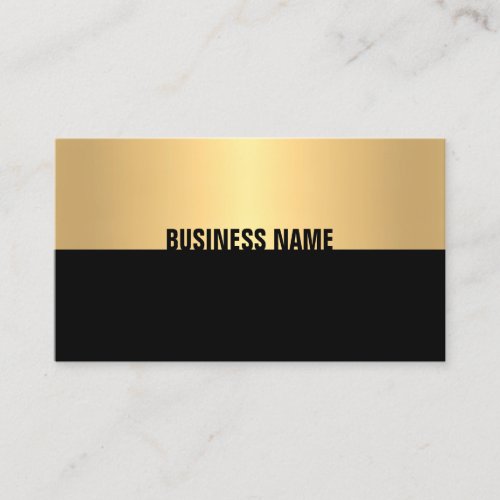 Professional Elegant Black Gold Modern Template Business Card