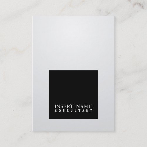 Professional Elegant Black Square Modern Gradient Business Card