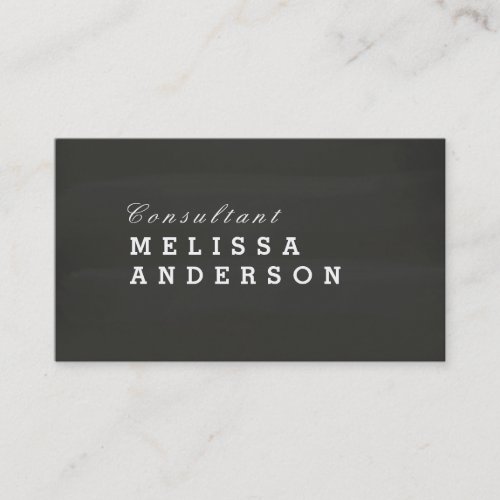 Professional Elegant Blackboard Business Card