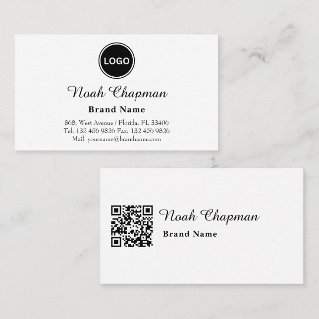 Professional Elegant Brand Sales Representative Business Card (Front/Back)