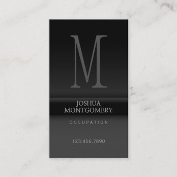 Professional Elegant Business Card Design Black by CardStyle at Zazzle